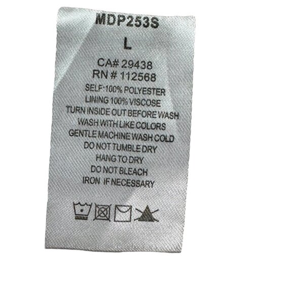 Aztec Print Womens Shorts L High Rise Pockets Elastic Waist Blue White - Picture 7 of 9